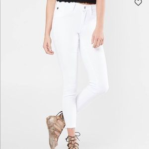 Kancan mid rise ankle skinny stretch jeans